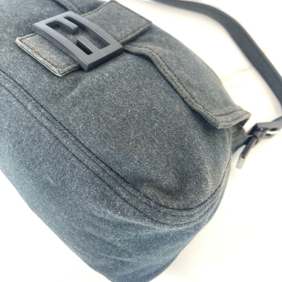 FENDI Jersey Mama Baguette Charcoal Grey - Picture 7 of 10